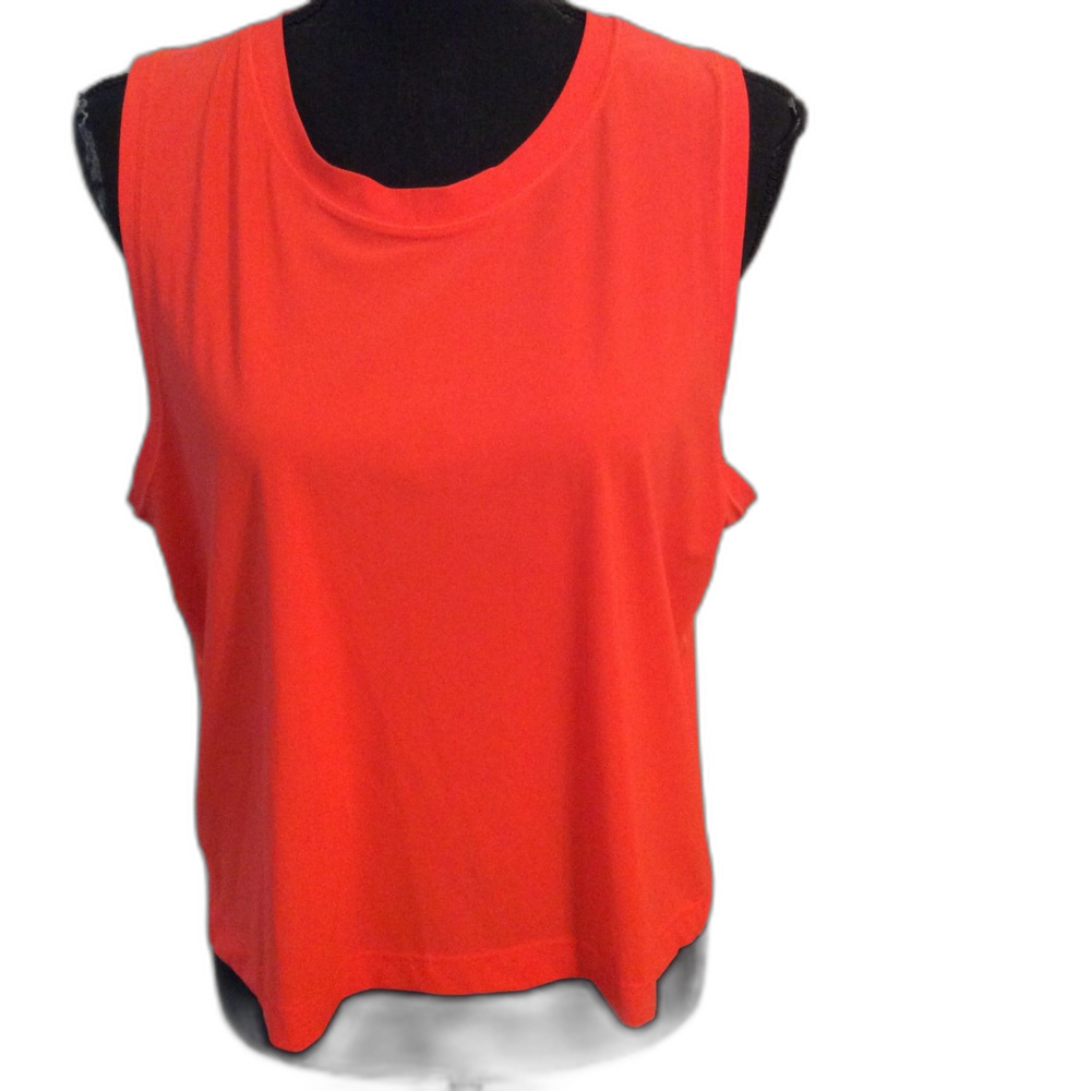 Athleta Large L Orange Cropped Tank Women